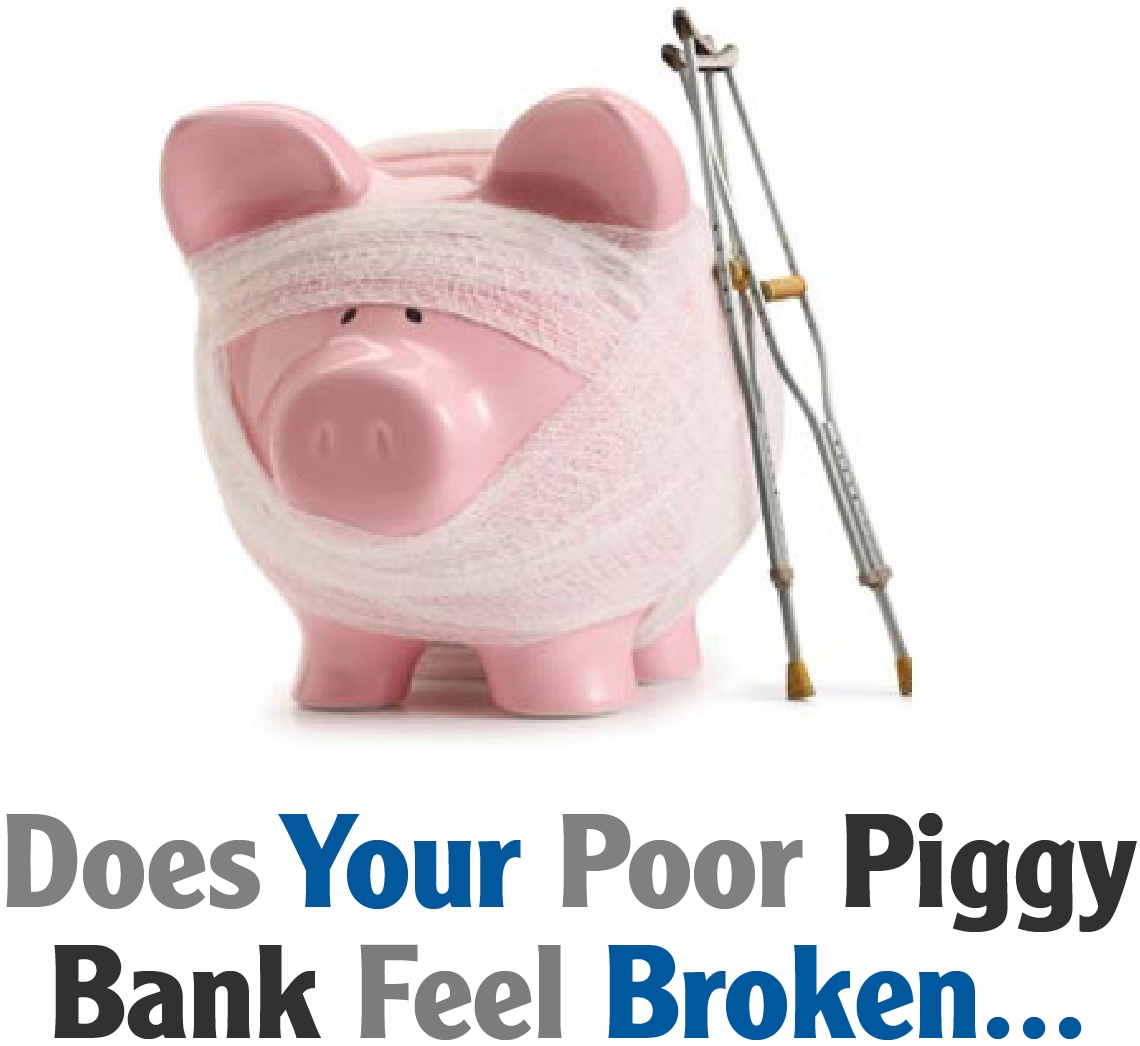 Hurt Piggy Bank