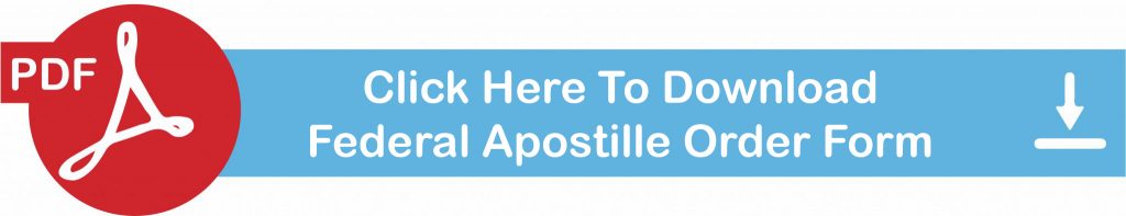 Federal Apostille Order Form