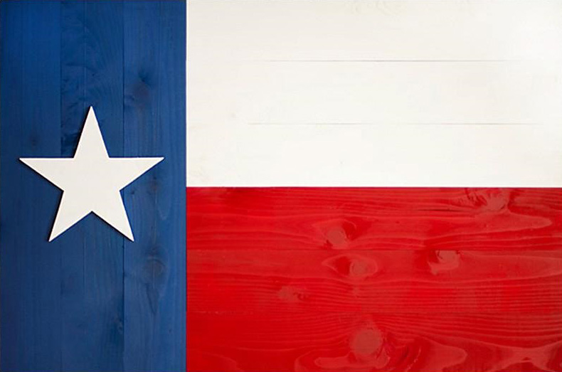 Texas Wood Flag