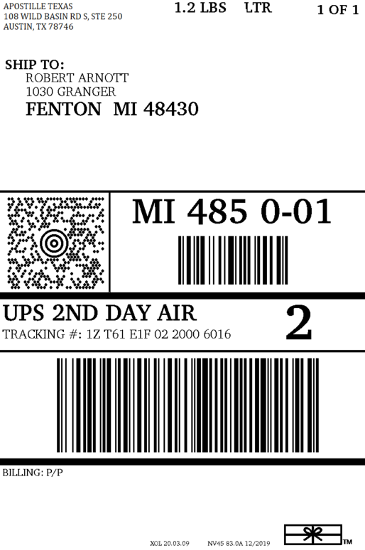 ups return shipping label