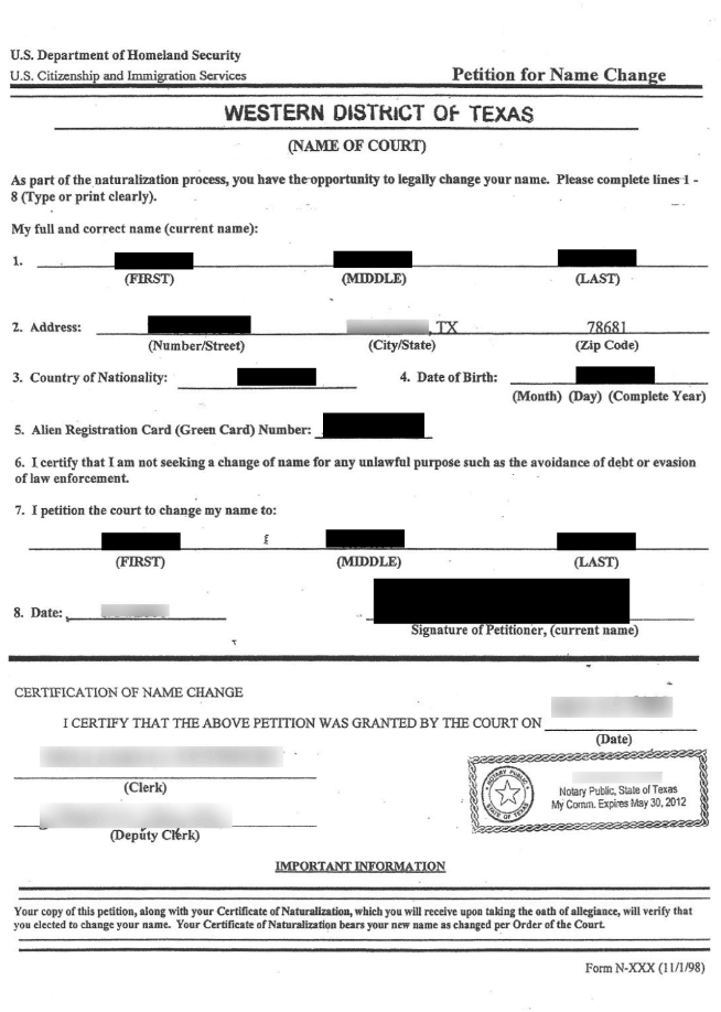 Federal Apostille Petition For Name Change Federal Apostille Petition For Name Change